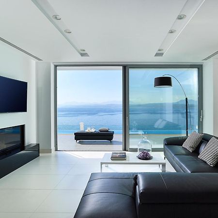 Beachfront Villa In Crete - Epavli Luxury Villa Agia Pelagia 외부 사진