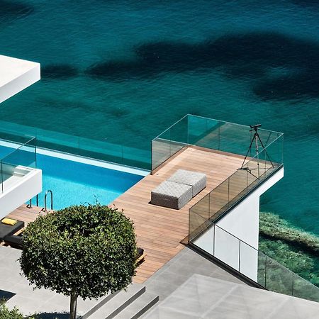 Beachfront Villa In Crete - Epavli Luxury Villa Agia Pelagia 외부 사진