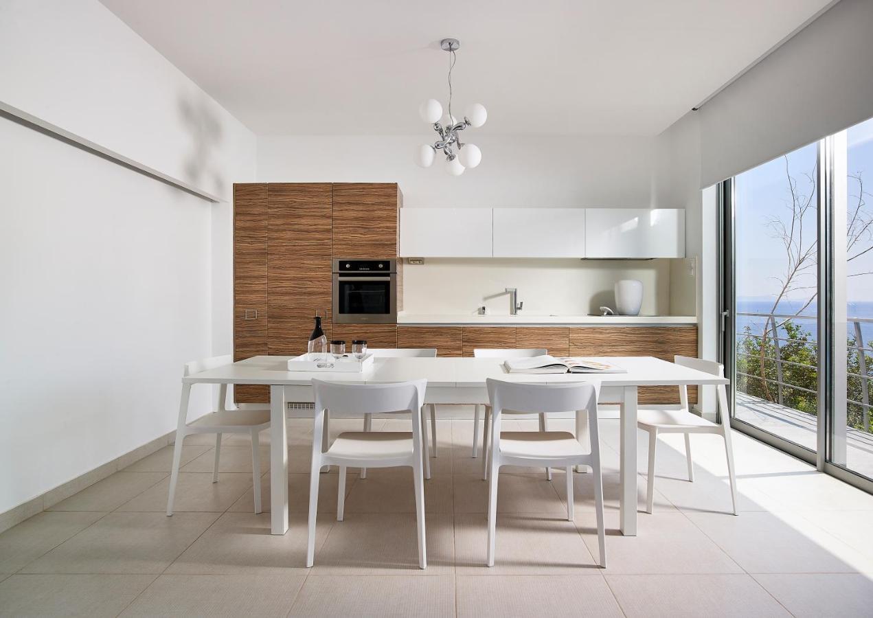 Beachfront Villa In Crete - Epavli Luxury Villa Agia Pelagia 외부 사진