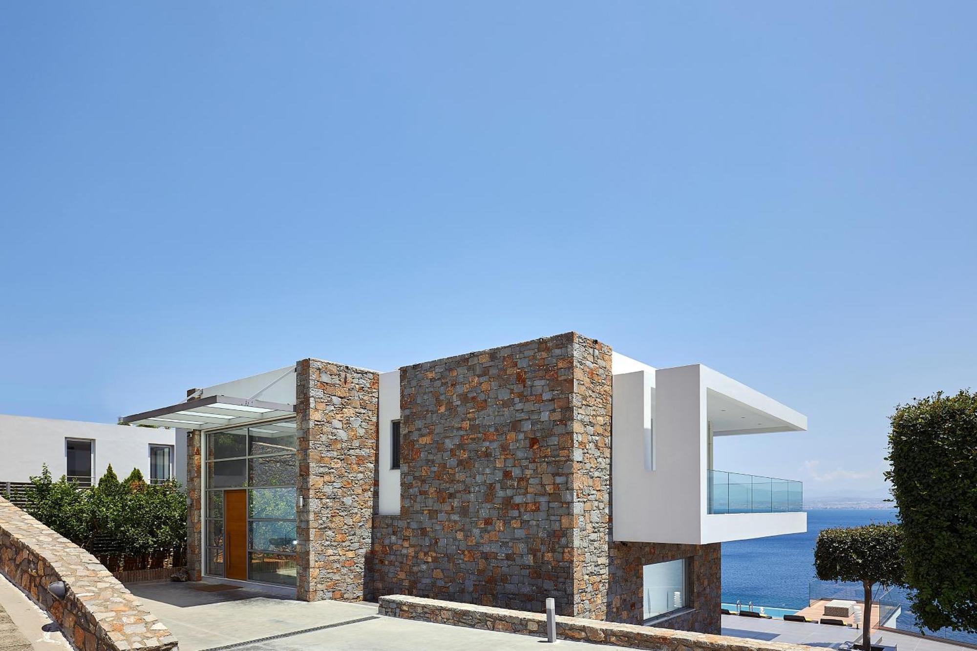 Beachfront Villa In Crete - Epavli Luxury Villa Agia Pelagia 외부 사진