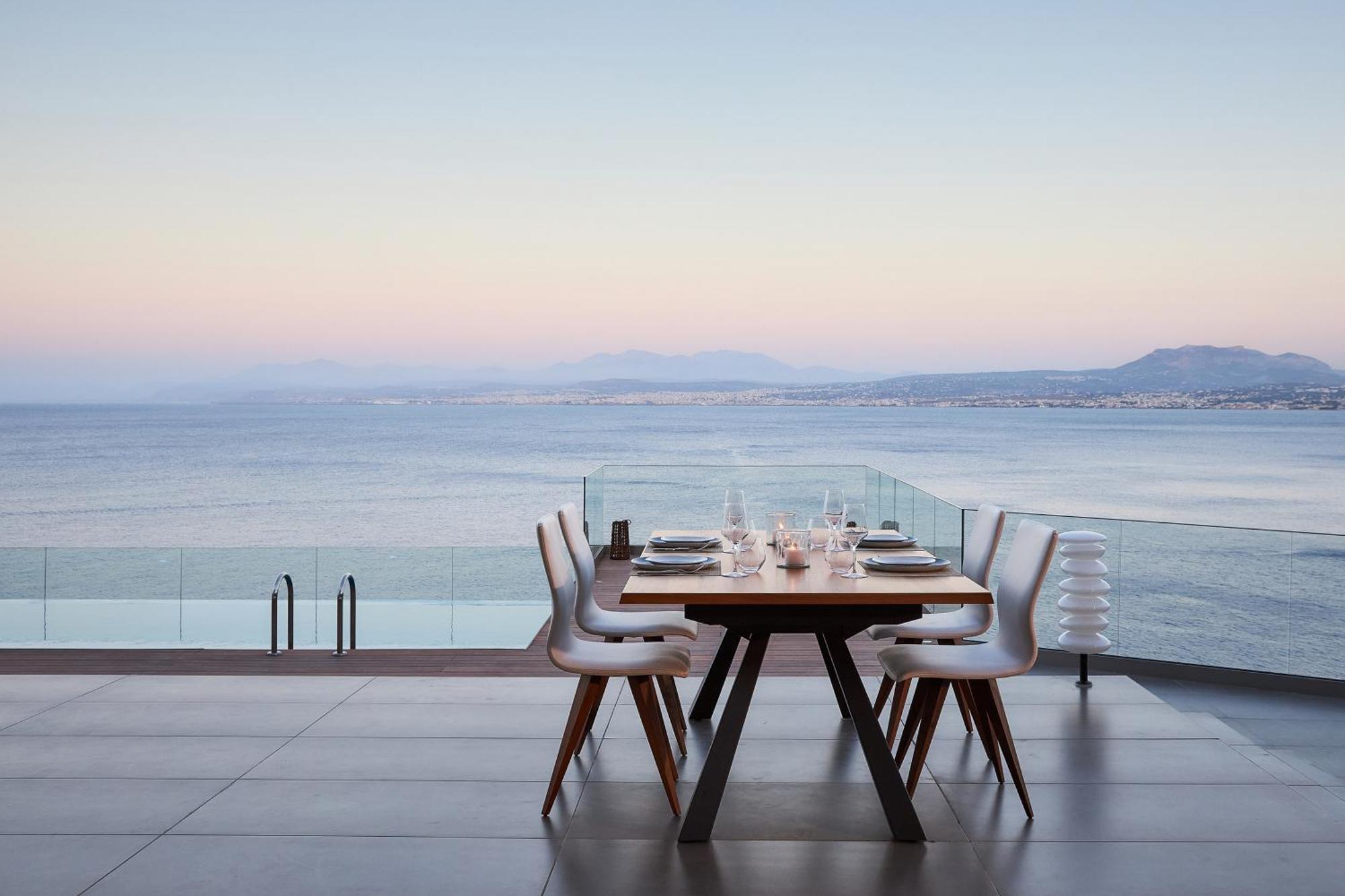 Beachfront Villa In Crete - Epavli Luxury Villa Agia Pelagia 외부 사진