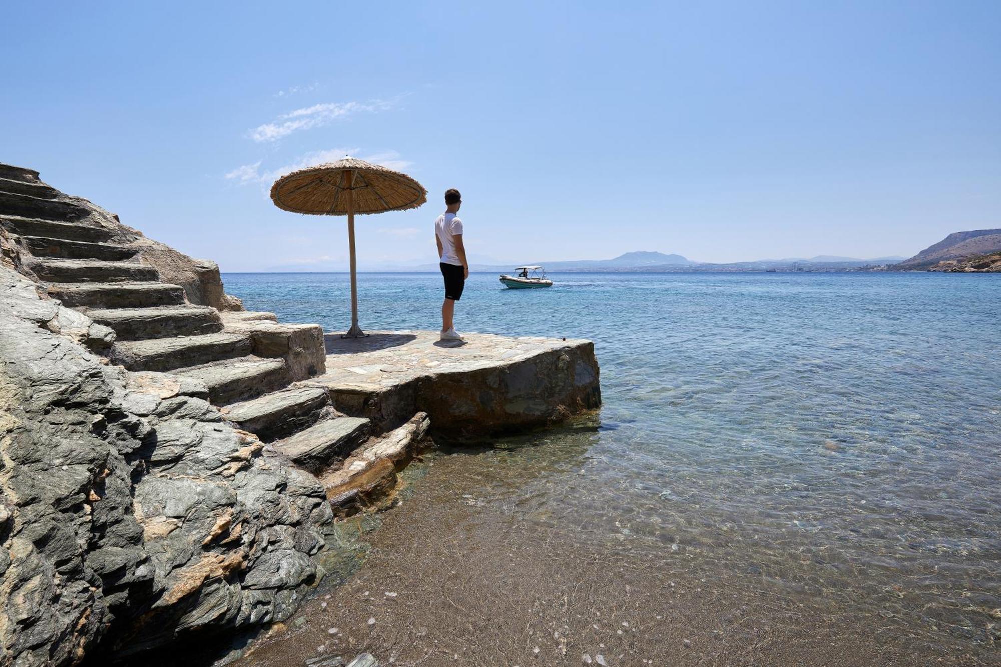 Beachfront Villa In Crete - Epavli Luxury Villa Agia Pelagia 외부 사진