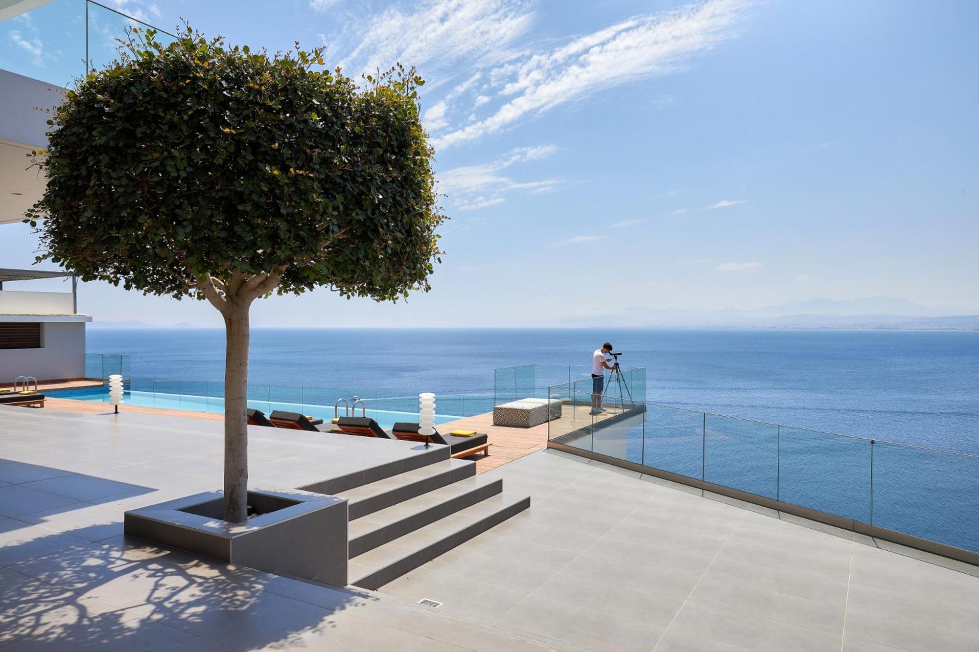 Beachfront Villa In Crete - Epavli Luxury Villa Agia Pelagia 외부 사진