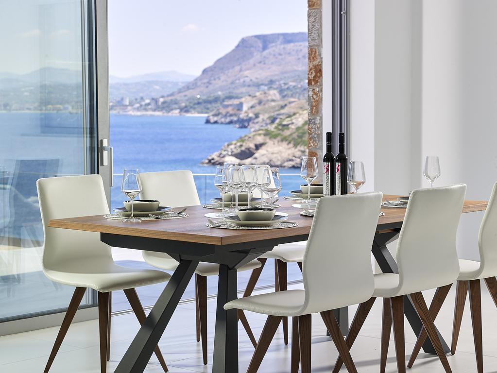 Beachfront Villa In Crete - Epavli Luxury Villa Agia Pelagia 외부 사진